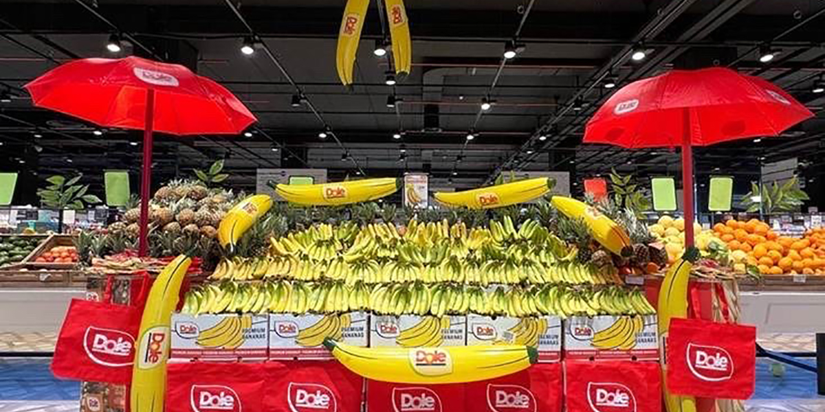 Dole e Gros premiano l'allestimento più bello di banane premium